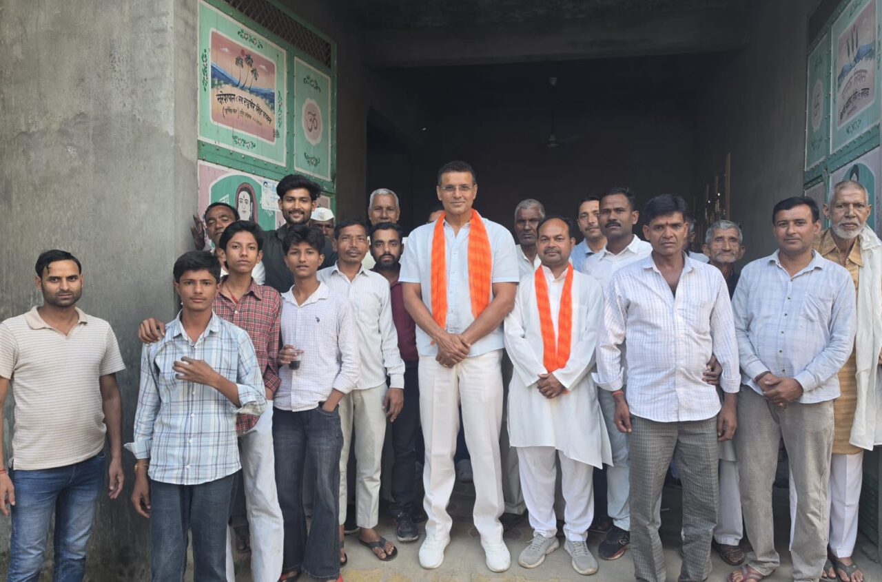 भाजपा ओबीसी मोर्चा जिलाध्यक्ष बनने पर विजय वर्मा का सांझक में हुआ स्वागत