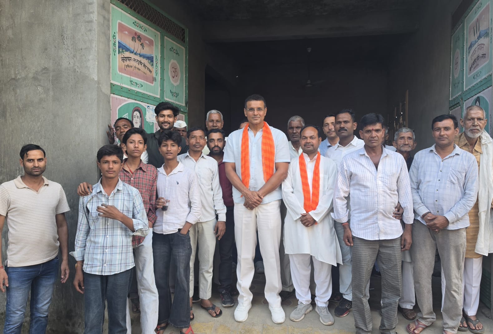 भाजपा ओबीसी मोर्चा जिलाध्यक्ष बनने पर विजय वर्मा का सांझक में हुआ स्वागत